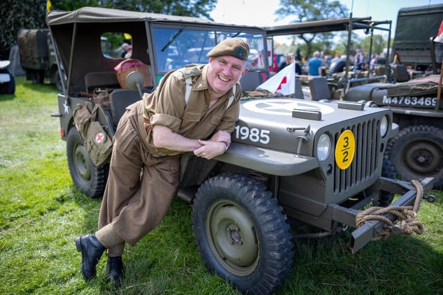 Banbury and his WWII Jeep.