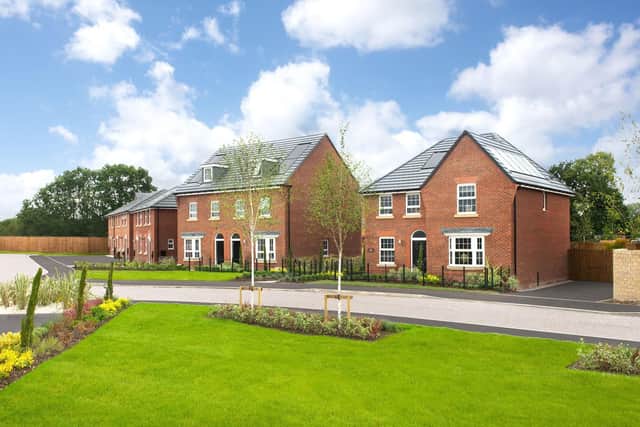 DWNW - 001 DWNW_CalderRise_Preston_Holden_Kennett_4bed - A street scene at DWH's Calder Rise development in Cottam