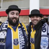 PNE fans celebrating Gentry Day at Middlesbrough