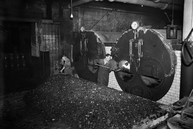 The McEwans Brewery Boiler House in December 1953.