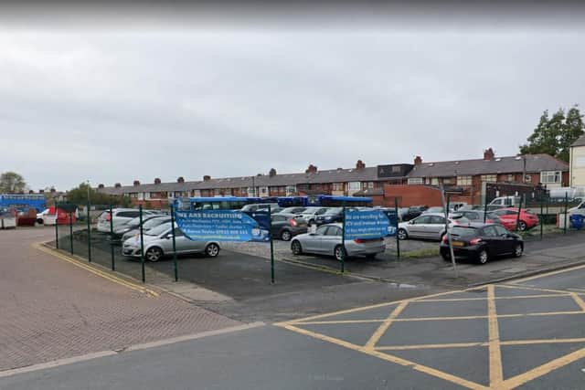 The site is now hardstanding for parking.
