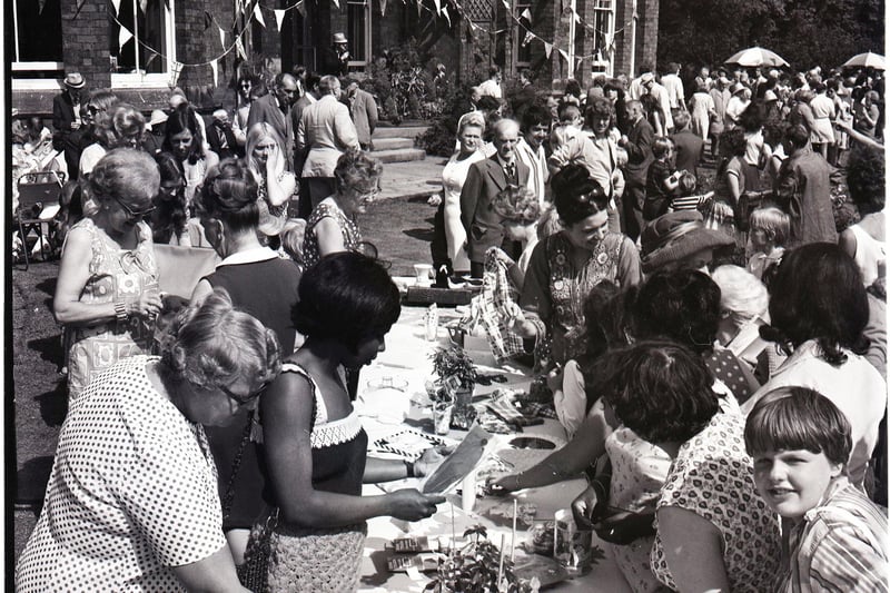Garden Party takes place at Whittingham Hospital in Preston. August 1973
