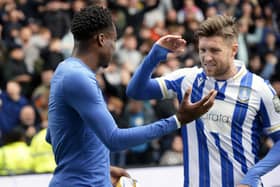 Anthony Musaba is congratulated by Josh Windass