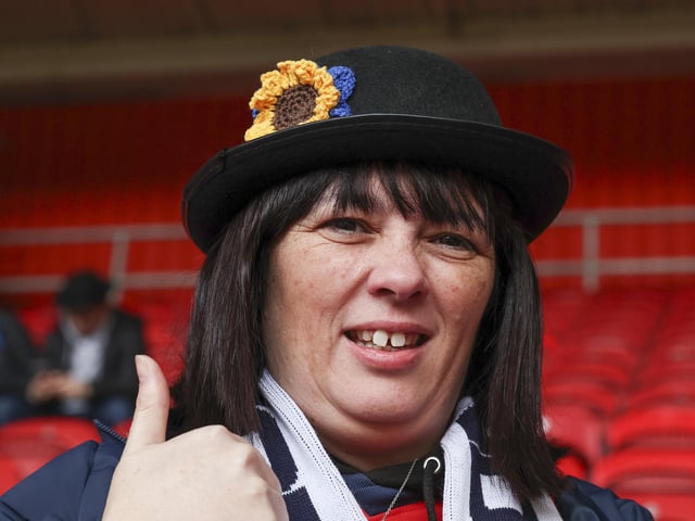 PNE fans at Middlesbrough