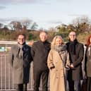 Esther McVey MP visited the Eden Project Morecambe site for tour and meeting with partners.