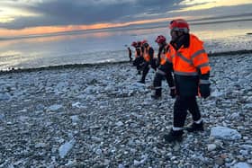 Rescue teams scoured the coastline after reports of a person in the water near Morecambe Golf Club.