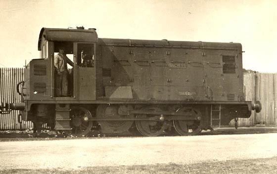 Locomotive 'Duchess' Preston Docks
"Duchess" is a unique locomotive built by Armstrong Whitworth, Scotswood, Newcastle upon Tyne. During March 1935 this locomotive was purchased by the Ribble Navigation. Its works number was D8, it later gained the name 'Duchess' and was still in operation during 1960, and was noted withdrawn as late as the winter of 1968. It would be scrapped during 1969.