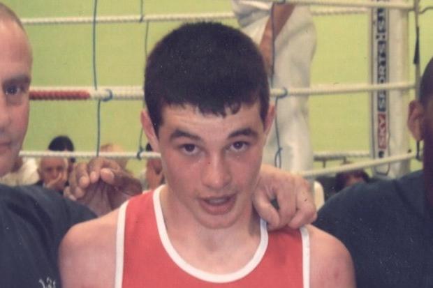 Preston boxer Scott Fitzgerald has held the British super-welterweight title since 2019. He is pictured here as a teenager in 2007