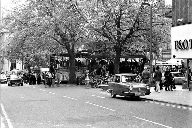 Whitsuntide Fair, Preston, 1970s photographed from Cheapside by Terry Martin. Image courtesy of Nicola Martin 