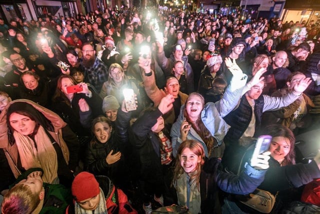 Thousands turned up to watch Chorley's Christmas lights switch on last weekend