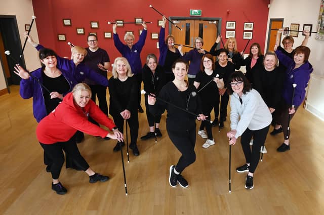 Releasing their inner showgirl are the Whittle-Le-Woods class, organised by On Broadway Dance Fitness Preston Chorley.