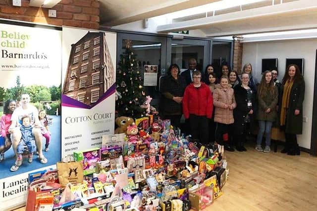 Cotton Court Business Centre has launches its 10th gift aid appeal for Barnardo's Lancashire. Pictured: a previous year.