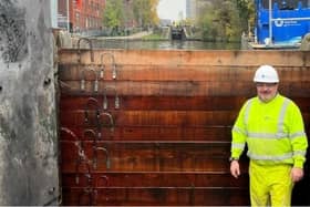 Lock 2 stoppage on the Ashton Canal