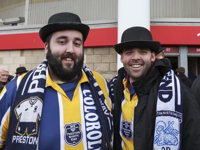 PNE fans at Middlesbrough