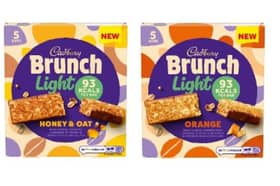 New Cadbury Brunch Light launches in two delicious flavours - orange and honey and oat.