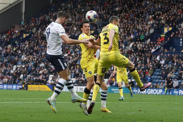 Preston North End's Ched Evans scores his side's equalising goal to make the score 2-2