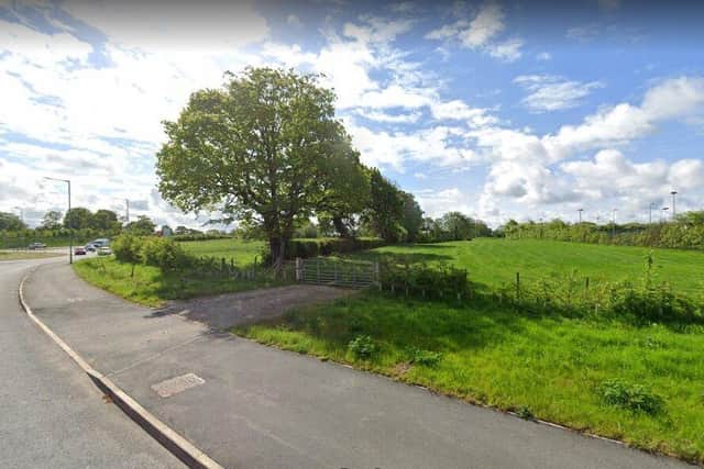 The land off Whittingham Lane in Broughton, where 44 new homes will be built close to the Broughton bypass (image: Google)