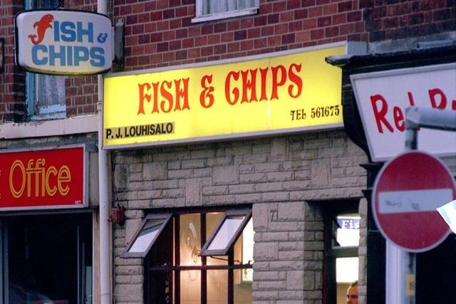 Fish and Chip shop on Fishergate Hill, Preston