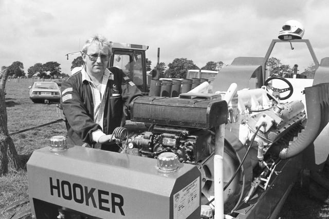 A scene from the Great Eccleston Tractor Pulling Show