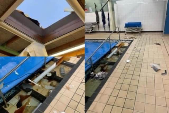 Lanterns at the school have been repeatedly smashed and the pool has had to be closed.