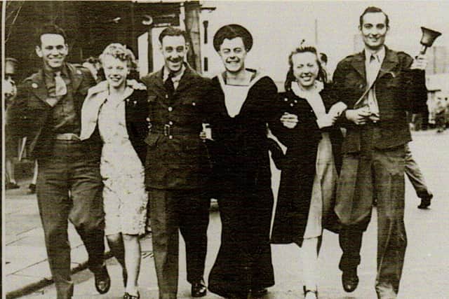 Eddy's iconic photo of celebrations to mark VJ Day and the end of World War Two in Burnley