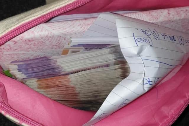 Cash seized during the operation (Credit: Lancashire Police)