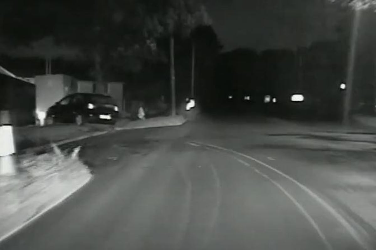 Video shows moment dangerous driver ploughs into barrier during high-speed police chase