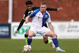 Ethan Walker has joined Morecambe on loan from Blackburn Rovers Picture: Lewis Storey/Getty Images