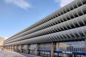 Preston Bus Station was built by Ove Arup and Partners in the Brutalist architectural style 1968-69