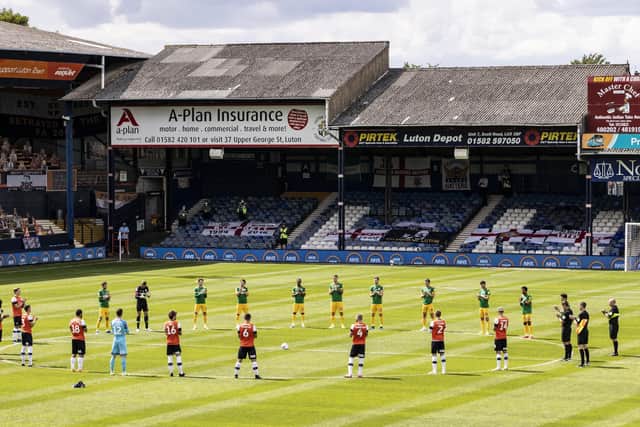 Preston North End's re-start game was against Luton Town in June 2020