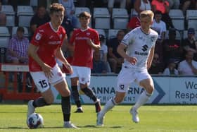 Morecambe were beaten 4-0 by MK Dons when they met at the Mazuma Stadium on Saturday Picture: Ian Lyon