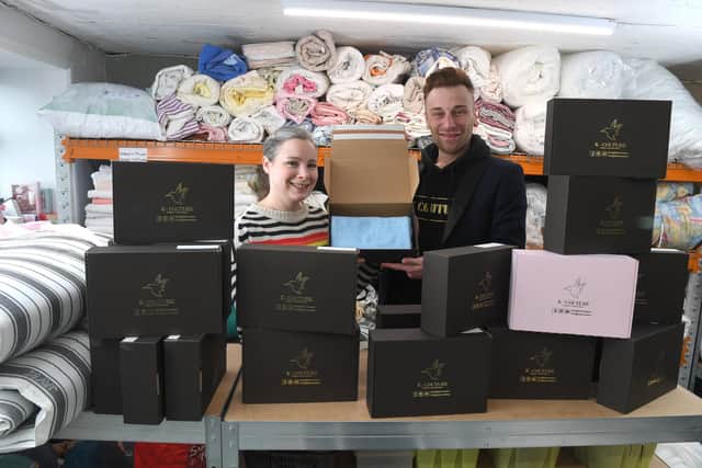 Chorley fashion designer Ross Griffiths is donating all of his fashion sample stock to Chorley Help the Homeless who provided a support blanket for him when he found himself on the streets