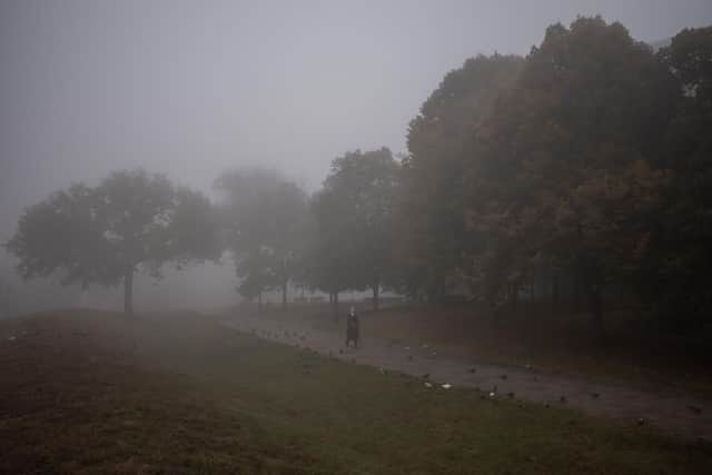 There is a yellow warning of fog affecting North West England on Wednesday morning (October 25). Photo by ROMAN PILIPEY/AFP via Getty Images