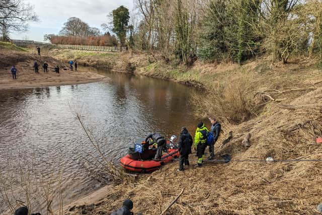 Private diving team Specialist Group International, led by forensic expert Peter Faulding, arrived in Lancashire in the early hours of this morning and will sweep the River Wyre with sonar today. Picture by Kelvin Stuttard/Lancashire Post