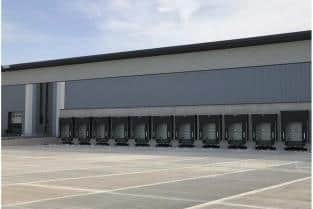 Some of the 100-plus distribution bays planned for the new super-warehouse (Image KPP Architects).