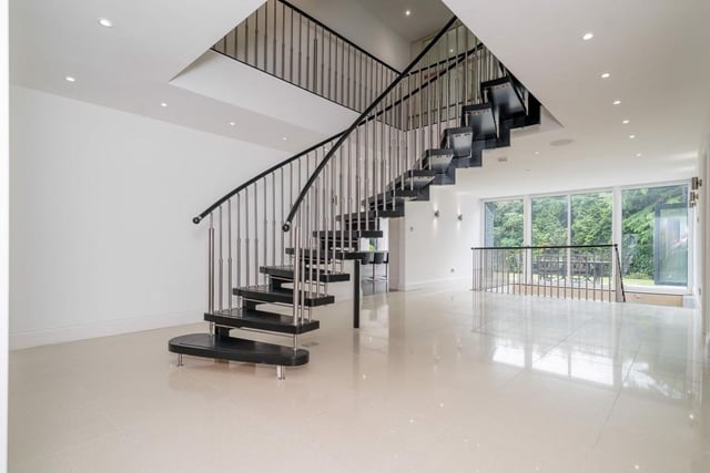 The hallway and staircase.