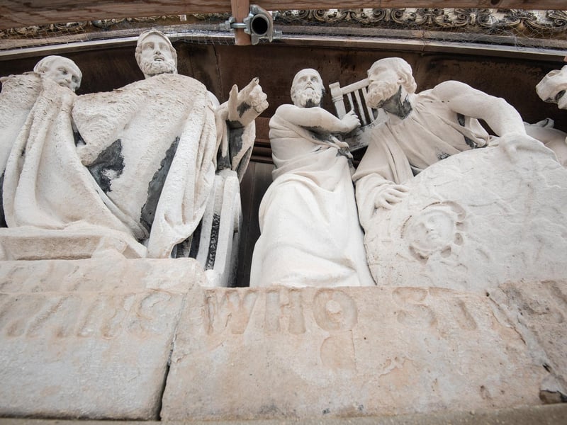 It took two years for sculptor Edwin Roscoe Mullins to deliver all of the statues