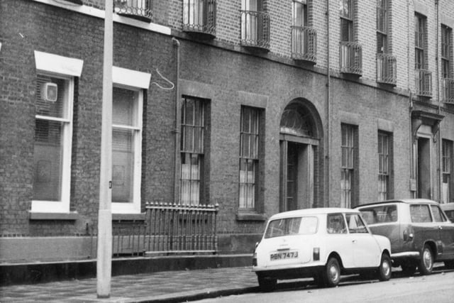 The Georgian splendour of St Wilfred's Presbytery in Winckley Square, Preston, pictured here in 1971