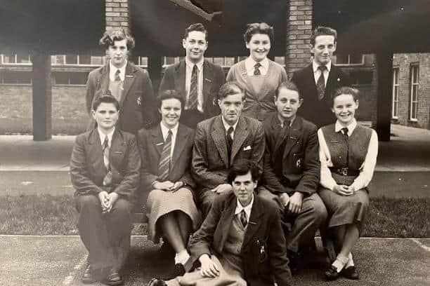 In this photo from around 1953, Sonia is on the of the front row, far right
