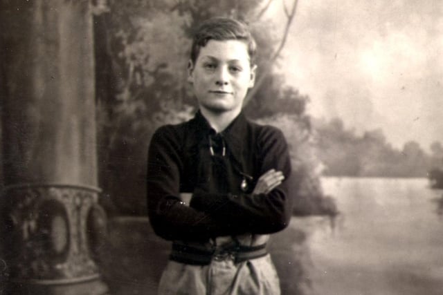 The most famous Prestonian of all - Sir Tom Finney pictured at the age of 13