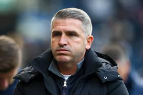 Preston North End manager Ryan Lowe reacts to the QPR game