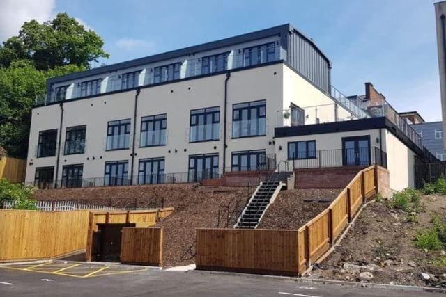 A one-bed flat in The Sorting Office, West Cliff, Preston, will set you back £695 pcm.
HG Premier Lettings says the unfurnished apartment has a spacious patio area and access to roof top garden area and secure parking bays.