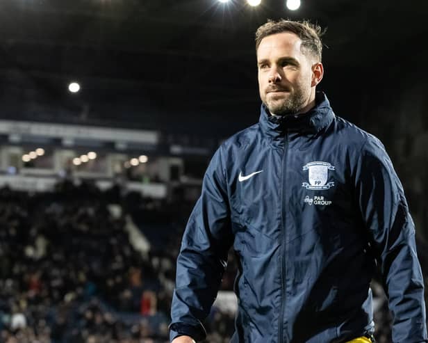 Preston North End's Greg Cunningham looks on