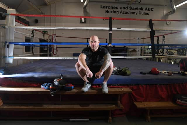 Photo Neil Cross; Stuart Maddox gave up his boxing career because of PTSD but is now competing for a bare knuckle boxing British title