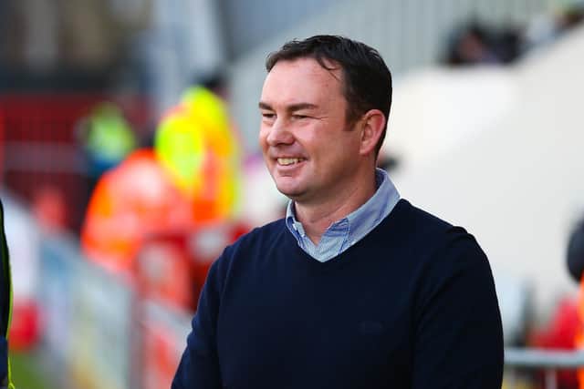 Morecambe boss Derek Adams Picture: Jack Taylor