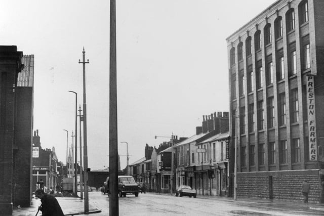 Preston Farmers have long held a headquarters on New Hall Lane. This is what it looked like in 1972