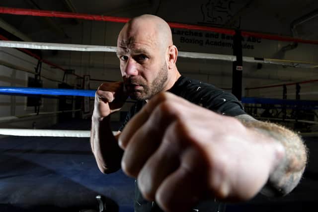 Photo Neil Cross; Stuart Maddox gave up his boxing career because of PTSD but is now competing for a bare knuckle boxing British title