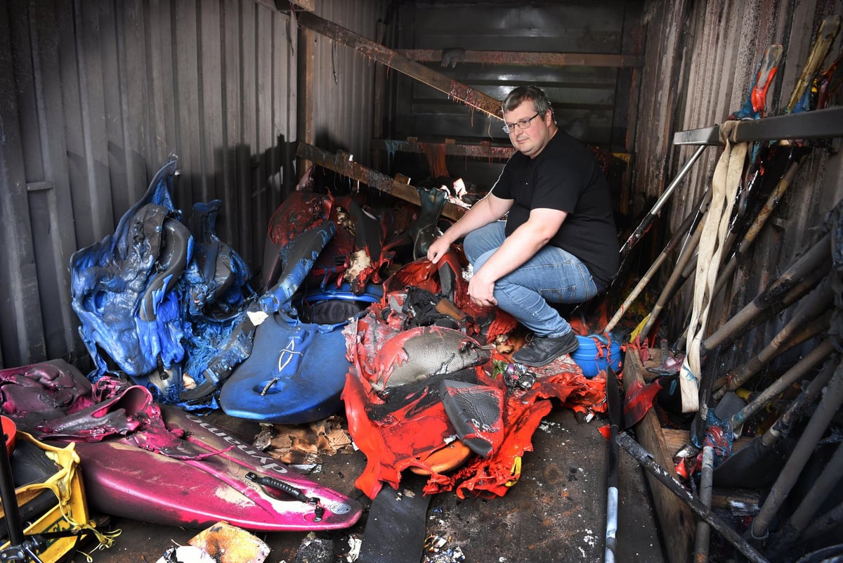 Fight to save canoe club after suspected arson attack melts £50,000 of equipment