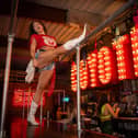 Staff at Coyote Ugly in Blackpool dancing on the bar.