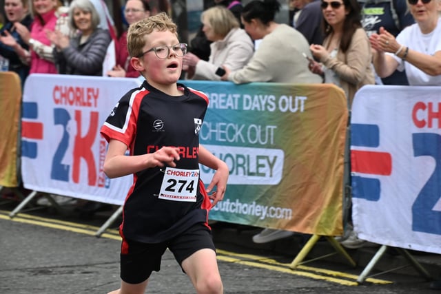 Runners take part in the Chorley 2K fun run